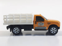 2014 Matchbox MBX Construction Ford F-350 Truck Orange Yellow Die Cast Toy Car Vehicle