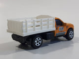 2014 Matchbox MBX Construction Ford F-350 Truck Orange Yellow Die Cast Toy Car Vehicle