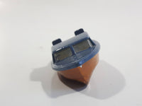 Unknown Brand Fishing Boat Painted Blue and Brown Plastic Toy Watercraft