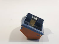 Unknown Brand Fishing Boat Painted Blue and Brown Plastic Toy Watercraft
