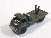 Vintage Blue-Box Toys Military Spotlight Truck Army Green Plastic Die Cast Toy Car Vehicle