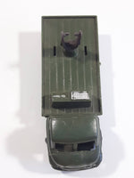 Vintage Blue-Box Toys Military Spotlight Truck Army Green Plastic Die Cast Toy Car Vehicle