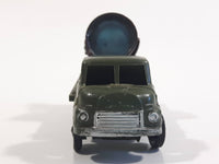 Vintage Blue-Box Toys Military Spotlight Truck Army Green Plastic Die Cast Toy Car Vehicle