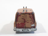 Vintage Husky Ford Thames Van Painted Brown Die Cast Toy Car Vehicle with Opening Rear Doors Made in Gt. Britain