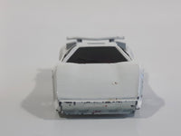 1988 Hot Wheels Speed Fleet Lamborghini Countach White Die Cast Toy Exotic Luxury Car Vehicle