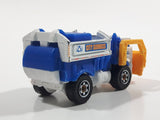 2016 Matchbox MBX Adventure City Garbage Gulper White Recycling Truck Die Cast Toy Car Vehicle