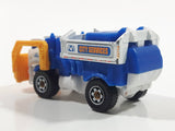 2016 Matchbox MBX Adventure City Garbage Gulper White Recycling Truck Die Cast Toy Car Vehicle