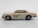 Vintage 1981 ERTL Rolls Royce Silver Shadow Cannonball Run Cream White Die Cast Toy Car Vehicle Made in Hong Kong