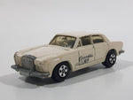 Vintage 1981 ERTL Rolls Royce Silver Shadow Cannonball Run Cream White Die Cast Toy Car Vehicle Made in Hong Kong