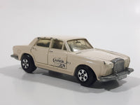 Vintage 1981 ERTL Rolls Royce Silver Shadow Cannonball Run Cream White Die Cast Toy Car Vehicle Made in Hong Kong