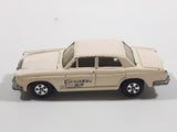 Vintage 1981 ERTL Rolls Royce Silver Shadow Cannonball Run Cream White Die Cast Toy Car Vehicle Made in Hong Kong