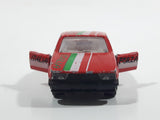 Majorette Alfa 75 Red No. 271 Forza Italia Die Cast Toy Car Vehicle with Opening Doors 1/55 Scale