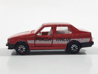 Majorette Alfa 75 Red No. 271 Forza Italia Die Cast Toy Car Vehicle with Opening Doors 1/55 Scale