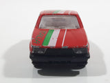 Majorette Alfa 75 Red No. 271 Forza Italia Die Cast Toy Car Vehicle with Opening Doors 1/55 Scale