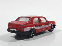 Majorette Alfa 75 Red No. 271 Forza Italia Die Cast Toy Car Vehicle with Opening Doors 1/55 Scale