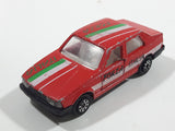 Majorette Alfa 75 Red No. 271 Forza Italia Die Cast Toy Car Vehicle with Opening Doors 1/55 Scale