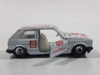 1988 Hartoy Coca Cola Coke Soda Pop VW Volkswagen Golf GTI White Red Die Cast Toy Car Vehicle with Opening Doors - Missing a Door