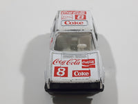 1988 Hartoy Coca Cola Coke Soda Pop VW Volkswagen Golf GTI White Red Die Cast Toy Car Vehicle with Opening Doors - Missing a Door