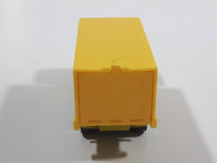 Majorette Leon's Canada's Only Furniture Superstores Semi Truck Yellow 1/100 Scale Die Cast Toy Car Vehicle with Opening Rear Doors