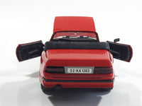 Majorette Porsche 944 Turbo Convertible 1:24 Scale Red Die Cast Toy Car Vehicle with Opening Doors and Hood