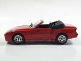 Majorette Porsche 944 Turbo Convertible 1:24 Scale Red Die Cast Toy Car Vehicle with Opening Doors and Hood