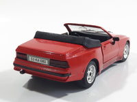 Majorette Porsche 944 Turbo Convertible 1:24 Scale Red Die Cast Toy Car Vehicle with Opening Doors and Hood