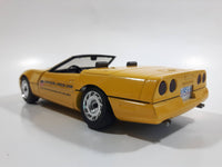 Majorette 1987 Corvette Official Pace Car 70th Indianapolis 500 1:24 Scale Yellow Die Cast Toy Car Vehicle with Opening Doors and Hood