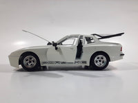 Majorette Porsche 944 Turbo 1:24 Scale White Die Cast Toy Car Vehicle with Opening Doors, Hood, and Hatch