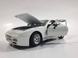 Majorette Porsche 944 Turbo 1:24 Scale White Die Cast Toy Car Vehicle with Opening Doors, Hood, and Hatch