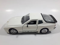 Majorette Porsche 944 Turbo 1:24 Scale White Die Cast Toy Car Vehicle with Opening Doors, Hood, and Hatch