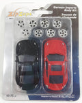 Radio Shack Zip Zaps Micro RC German Imports Body Kit Porsche 911 Black and Red with Rims New In Package