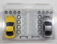 Rare Radio Shack Zip Zaps Micro RC Super Street Body Kit Acura Integra Type R Yellow and Acura RSX Silver with Rims and Tires Previously Opened
