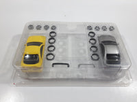 Rare Radio Shack Zip Zaps Micro RC Super Street Body Kit Acura Integra Type R Yellow and Acura RSX Silver with Rims and Tires Previously Opened
