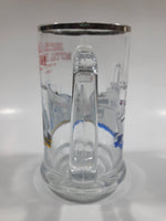 Vintage Britannia Royal Hudson 2860 Train Locomotive M.V. Britannia Harbour Ferries 5 1/2" Tall Glass Beer Mug Cup