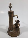 Vintage Mechanical Water Pump 5 1/4" Tall Brass Metal Ornament