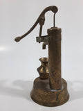 Vintage Mechanical Water Pump 5 1/4" Tall Brass Metal Ornament