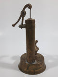 Vintage Mechanical Water Pump 5 1/4" Tall Brass Metal Ornament