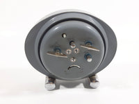 Vintage 1960s Polaris Grey Oval Shaped Windup Alarm Clock