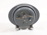 Vintage 1960s Polaris Grey Oval Shaped Windup Alarm Clock