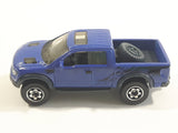 2010 Hot Wheels Desert Endurance Ford F-150 SVT Raptor Pickup Truck Dark Blue Die Cast Toy Car Vehicle