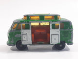 Vintage Lesney Matchbox Series No. 34 High Raised Roof Volkswagen Camper Van Painted Green Die Cast Toy Car Vehicle with Opening Doors