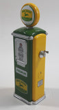 1950s Style John Deere Miniature 3 3/8" Tall Die Cast Metal Gas Pump - Missing Hose
