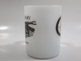 Vintage Federal Old Fort Henry, Kingston, Ontaro Firing The Cannon White Milk Glass Coffee Mug Cup Made in U.S.A. 1813-1891 The Citadel of Upper Canada