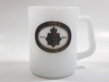 Vintage Federal Old Fort Henry, Kingston, Ontaro Firing The Cannon White Milk Glass Coffee Mug Cup Made in U.S.A. 1813-1891 The Citadel of Upper Canada