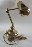 Vintage Curved All Brass Piano Bankers Desk Lamp