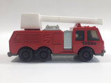 1992 Tonka Fire Ladder Truck Red Die Cast Toy Car Construction Equipment Vehicle - McDonald's Happy Meal