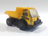 Vintage 1970s Tonka Dump Truck Yellow Pressed Steel Die Cast Toy Car Construction Equipment Vehicle - Made in Hong Kong