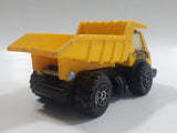 Vintage 1970s Tonka Dump Truck Yellow Pressed Steel Die Cast Toy Car Construction Equipment Vehicle - Made in Hong Kong