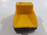 Vintage 1970s Tonka Dump Truck Yellow Pressed Steel Die Cast Toy Car Construction Equipment Vehicle - Made in Hong Kong