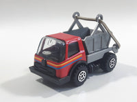 Vintage KY (Kai Yip) Steel Roder Bin Dumper Truck Red Plastic and Pressed Steel Die Cast Toy Car Vehicle